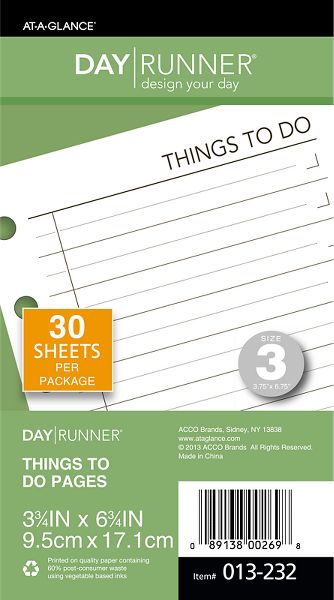Things To Do Pages (013-232) (Item # 013-232)