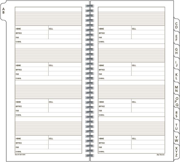 Tab A-Z Telephone Directory (024-0300) (Item # 024-0300)