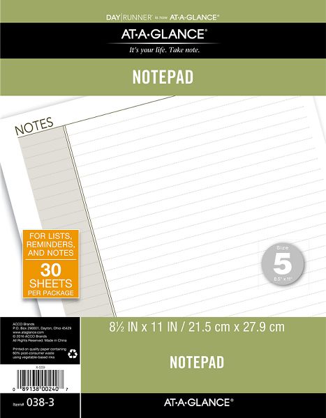 Lined Note Pad (038-3) (Item # 038-3)