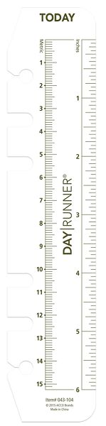 Planner Page Marker/Ruler (043-104) (Item # 043-104)