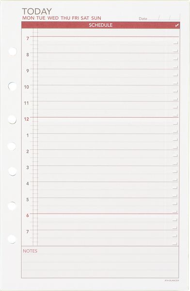 Today Daily Undated Calendar Pages (061-120) (Item # 061-120)