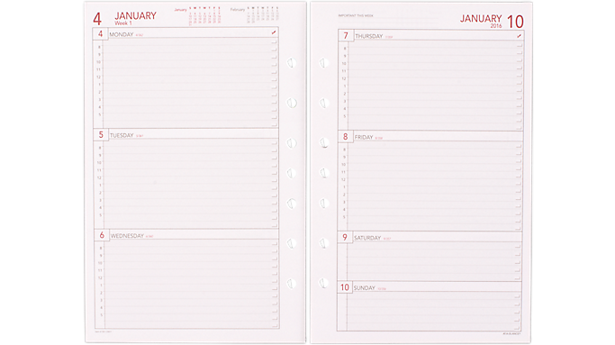 Weekly Calendar Planner Refills : Day runner weekly planner refills y Weekly Calendar Planner Refills : Day runner weekly planner refills y