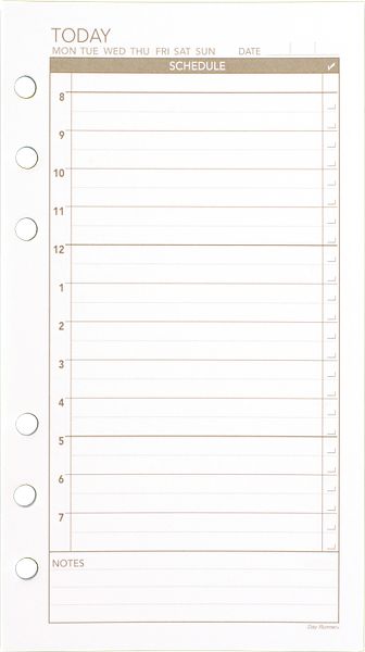 Today Daily Undated Calendar Pages (063-120) (Item # 063-120)