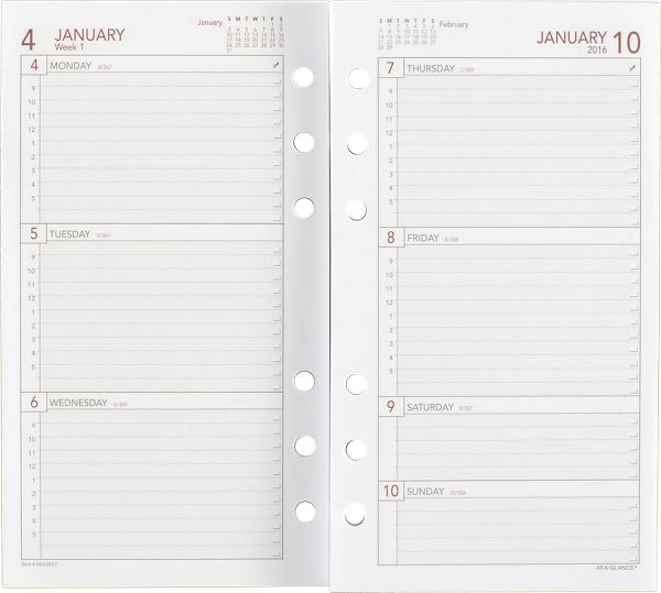 2016 Weekly Planner Refills (063-285Y_16) (Item # 063-285Y_16)