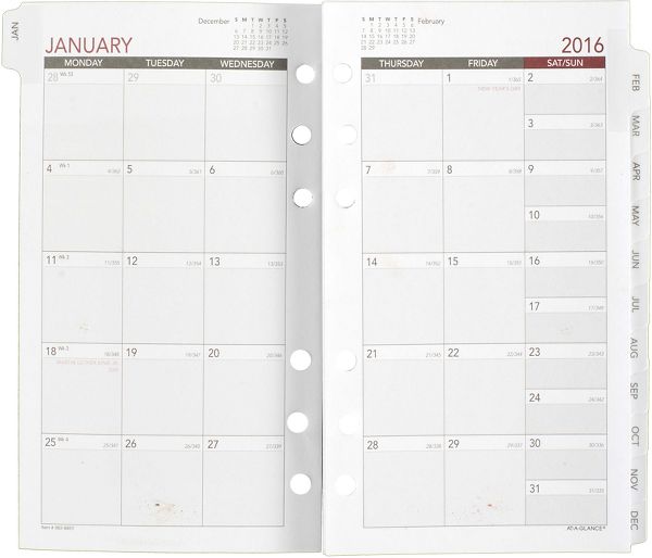2016 Monthly Planner Refills (063-685Y_16) (Item # 063-685Y_16)