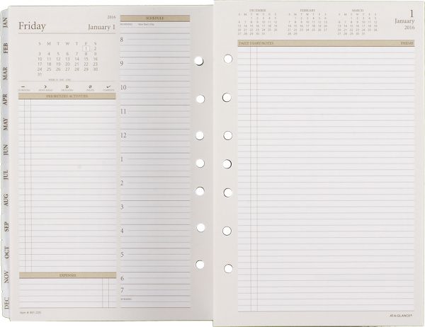 2016 Two-Pages-Per-Day Planner Refill (481-225_16) (Item # 481-225_16)