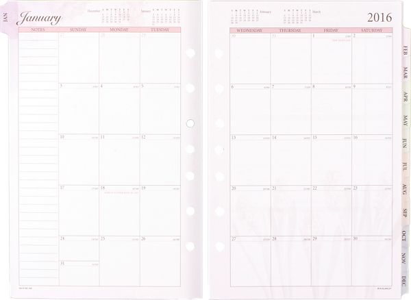 2016 Nature 3-in-1 Weekly Planner Refill (481-385_16) (Item # 481-385_16)