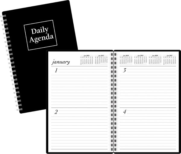 Desk Undated Daily Agenda (599-12099) (Item # 599-12099)