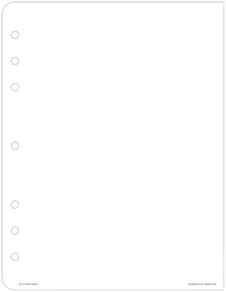Day-Timer® Blank Unruled Pages Folio Size (90831) - DAYTIMER